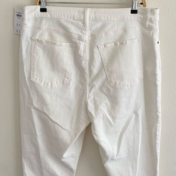 NWT A&F High Rise Super Skinny Ankle Jean Curve Love White With Raw Hem 16 Long - Picture 8 of 13